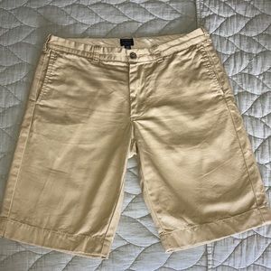 J Crew Khaki Shorts Waist 33